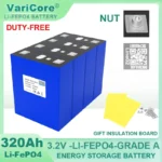 3.2V 320Ah Lifepo4 충전식 배터리 리튬 철 인산염 여행 태양열 RV 캠핑카 셀 12v 24v 배터리 등급 A 세금 무료