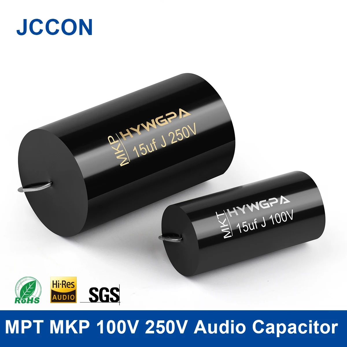 2Pcs MPT MKP 100V 250V 커패시터 HIFI 축 발열 크로스 오버 커플 링 오디오 커패시터 Audiophile 스피커 용 주파수 분할
