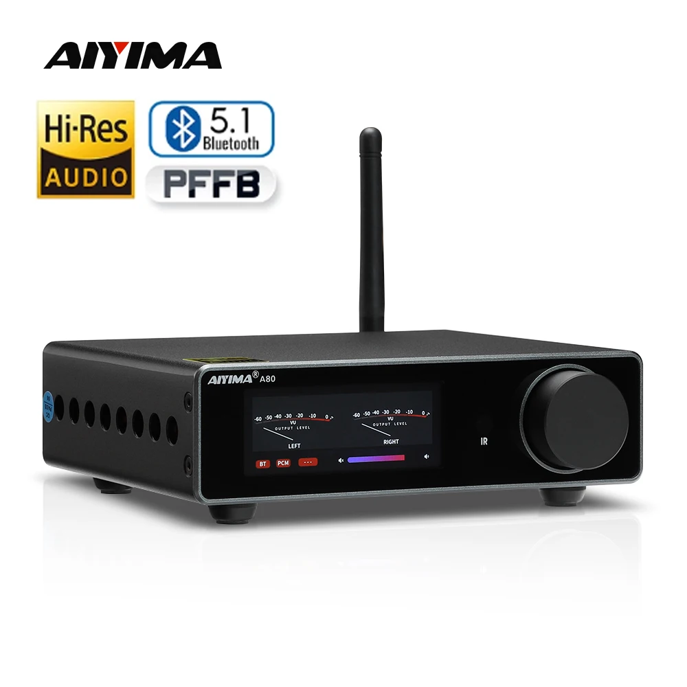 AIYIMA A80 TPA3255 DAC 블루투스 PFFB 스테레오 전력 증폭기